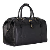 Black Leather Doctors Style Holdall